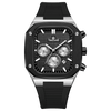 Phoenix Tempest - BLACK DIAL - SILVER + BLACK CASE