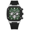Phoenix Tempest - GREEN DIAL - SILVER + BLACK CASE