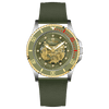 Monarch Chrono - GOLDEN TWOTONE CASE	-  GREEN  DIAL