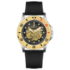 Monarch Chrono - GOLD TWOTONE CASE -  BLACK DIAL GOLDEN BEZEL