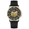 Monarch Chrono - GOLD TWOTONE CASE -  BLACK DIAL BLACK BEZEL