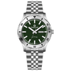 Horizon Silver - Silver - Green Dial