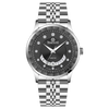 Gemini Stone - Silver - Black Dial