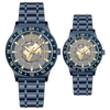 Majestique Blue - Gold Gray