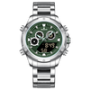 Crusader Legacy - GREEN DIAL - SILVER CASE
