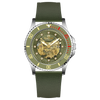 Monarch Luxe - SILVER CASE	-  GREEN  DIAL