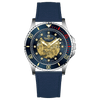 Monarch Luxe - SILVER CASE	-  BLUE  DIAL