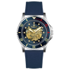 Monarch Luxe - SILVER CASE	-  BLUE  DIAL