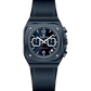 Black watch with a detailed face on a white background - branded wrist watch for men in pakistan