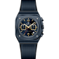 Black watch with a detailed face on a white background - branded wrist watch for men in pakistan