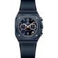 Black watch with a detailed face on a white background - branded wrist watch for men in pakistan