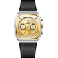 Branded wrist watch for men in pakistan. Gold and black watch with 'Timezone' branding on a white background