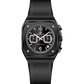 Black watch with digital and analog display on a white background - branded wrist watch for men in pakistan