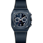 Black watch with a detailed face on a white background - branded wrist watch for men in pakistan