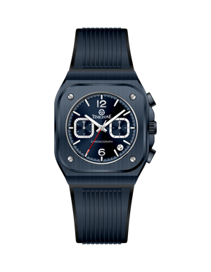 Black watch with a detailed face on a white background - branded wrist watch for men in pakistan
