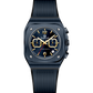 Black watch with a detailed face on a white background - branded wrist watch for men in pakistan