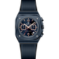 Black watch with a detailed face on a white background - branded wrist watch for men in pakistan