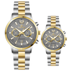 Oblique Pulse - GOLDEN TWOTONE CASE	-  GRAY DIAL