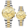 Oblique Pulse - GOLDEN TWOTONE CASE	-  GOLD  DIAL