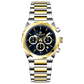 A Timezone Watches branded watch with a stainless steel band and a silver-colored dial featuring a chronograph movement, day-date display, and a gold-tone case.
Discover timezone watches: elegant branded wrist watches for men in pakistan.