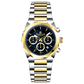 A Timezone Watches branded watch with a stainless steel band and a silver-colored dial featuring a chronograph movement, day-date display, and a gold-tone case.
Discover timezone watches: elegant branded wrist watches for men in pakistan.