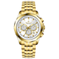 A gold-toned Timezone watch with a stainless steel band and a chronograph movement. Discover timezone watches: elegant branded wrist watches for men in pakistan.
