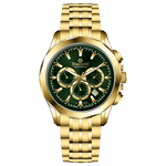 A gold-toned Timezone watch with a stainless steel band and a chronograph movement. Discover timezone watches: elegant branded wrist watches for men in pakistan.