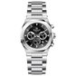 A silver stainless steel watch with a chronograph function, a date display, and a stainless steel band. Discover timezone watches: elegant branded wrist watches for men in pakistan