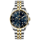 A TIMEZONE branded watch with a stainless steel band and a blue dial featuring black accents and gold accents. The watch has a chronograph function and a date display. A branded Timezone Watches stainless steel watch with a silver dial, rose gold hands and a date display. Discover timezone watches: elegant branded wrist watch for men in pakistan.