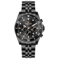 A black stainless steel Timezone watch with a chronograph function, and black a stainless steel band. A branded Timezone Watches stainless steel watch with a silver dial, rose gold hands and a date display. Discover timezone watches: elegant branded wrist watch for men in pakistan.