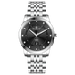 Branded wrist watch for men in pakistan. A silver-colored Evertime watch with a stainless steel band and a crystal mineral glass dial cover.