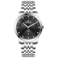Branded wrist watch for men in pakistan. A silver-colored Evertime watch with a stainless steel band and a crystal mineral glass dial cover.
