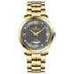 A stainless steel Timezone watch with a gold-tone band. Discover timezone watches: elegant branded wrist watches for men in pakistan.