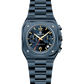 Blue watch with a detailed face on a white background - branded wrist watch for men in pakistan
