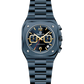 Blue watch with a detailed face on a white background - branded wrist watch for men in pakistan