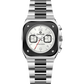 Silver watch with a white face on a white background - branded wrist watch for men in pakistan