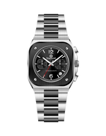 Silver watch with black face on a white background - branded wrist watch for men in pakistan