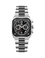 Silver watch with black face on a white background - branded wrist watch for men in pakistan